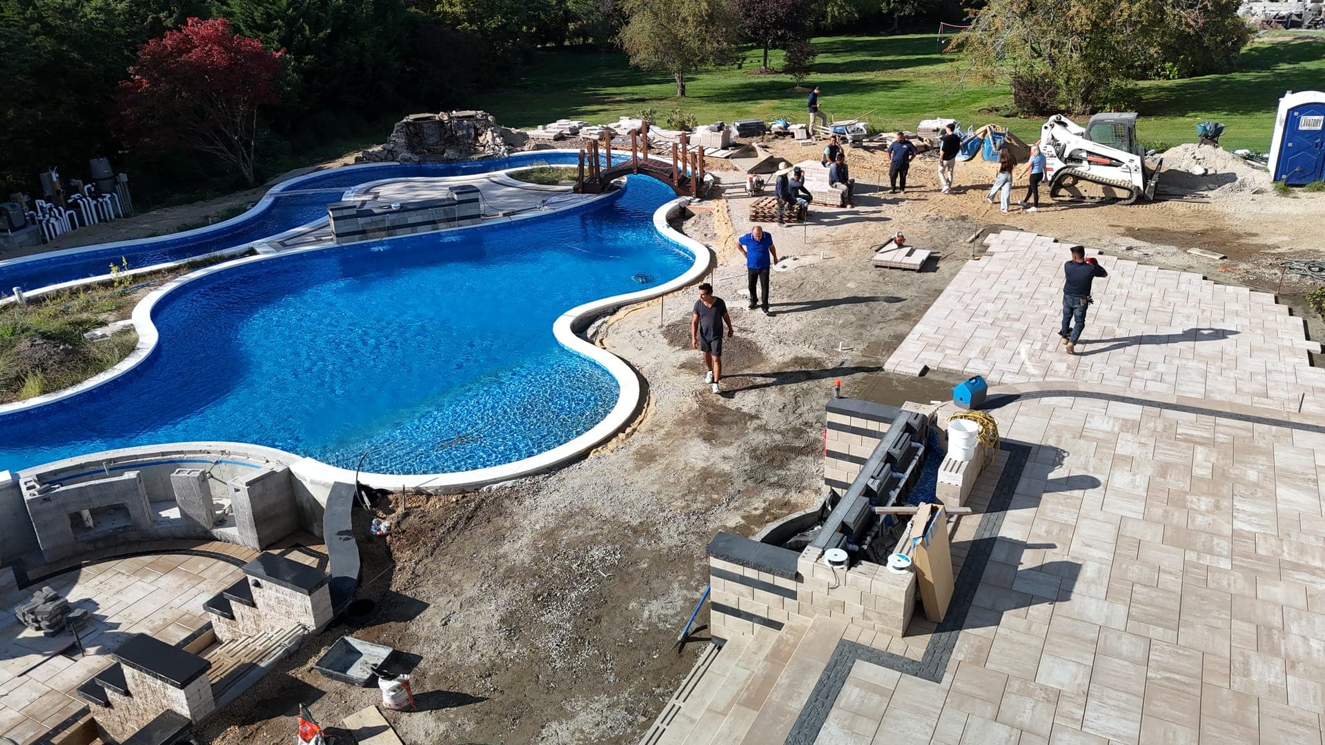 Hardscape Lighting in Herricks, NY - Brothers Paving & Masonry