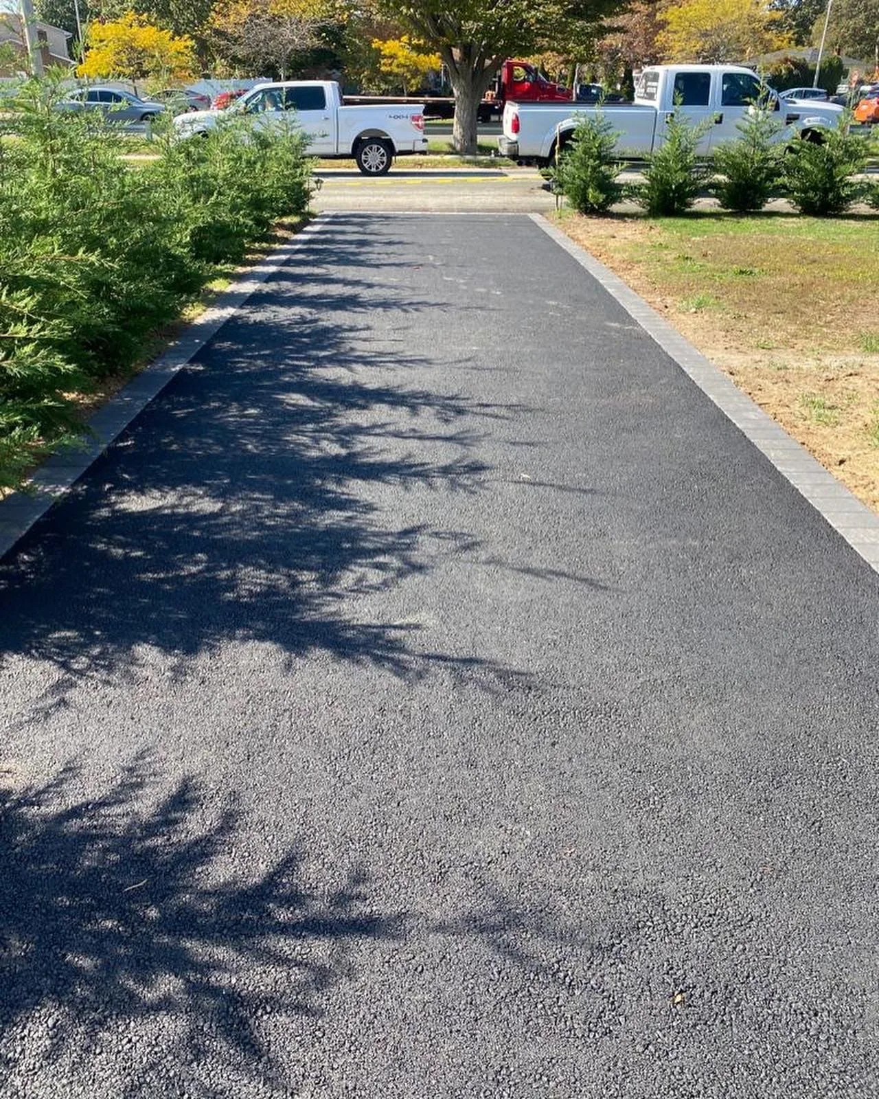 Asphalt driveway in Babylon, Long Island