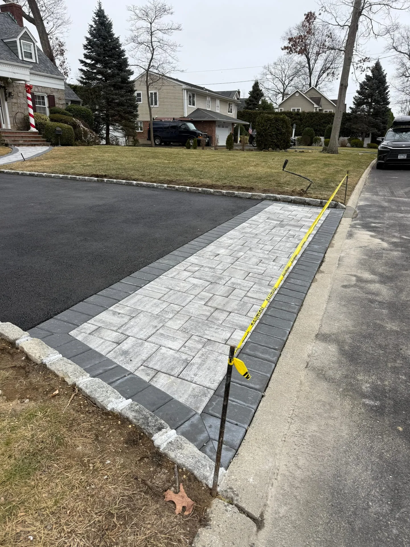 Parking area paving in Seaford, Long Island