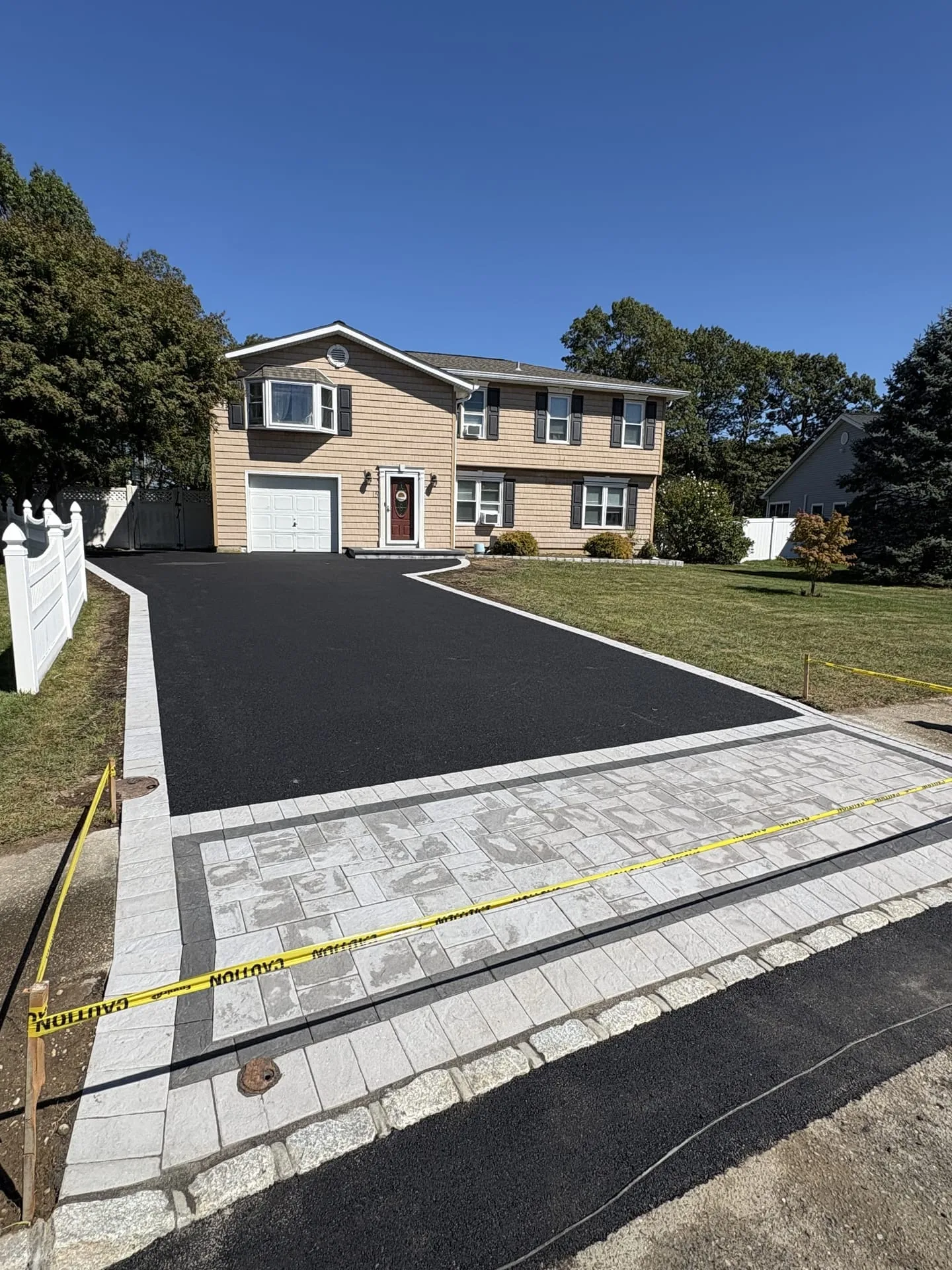 Paver driveway project in Paver Driveway Dix Hills, Long Island NY