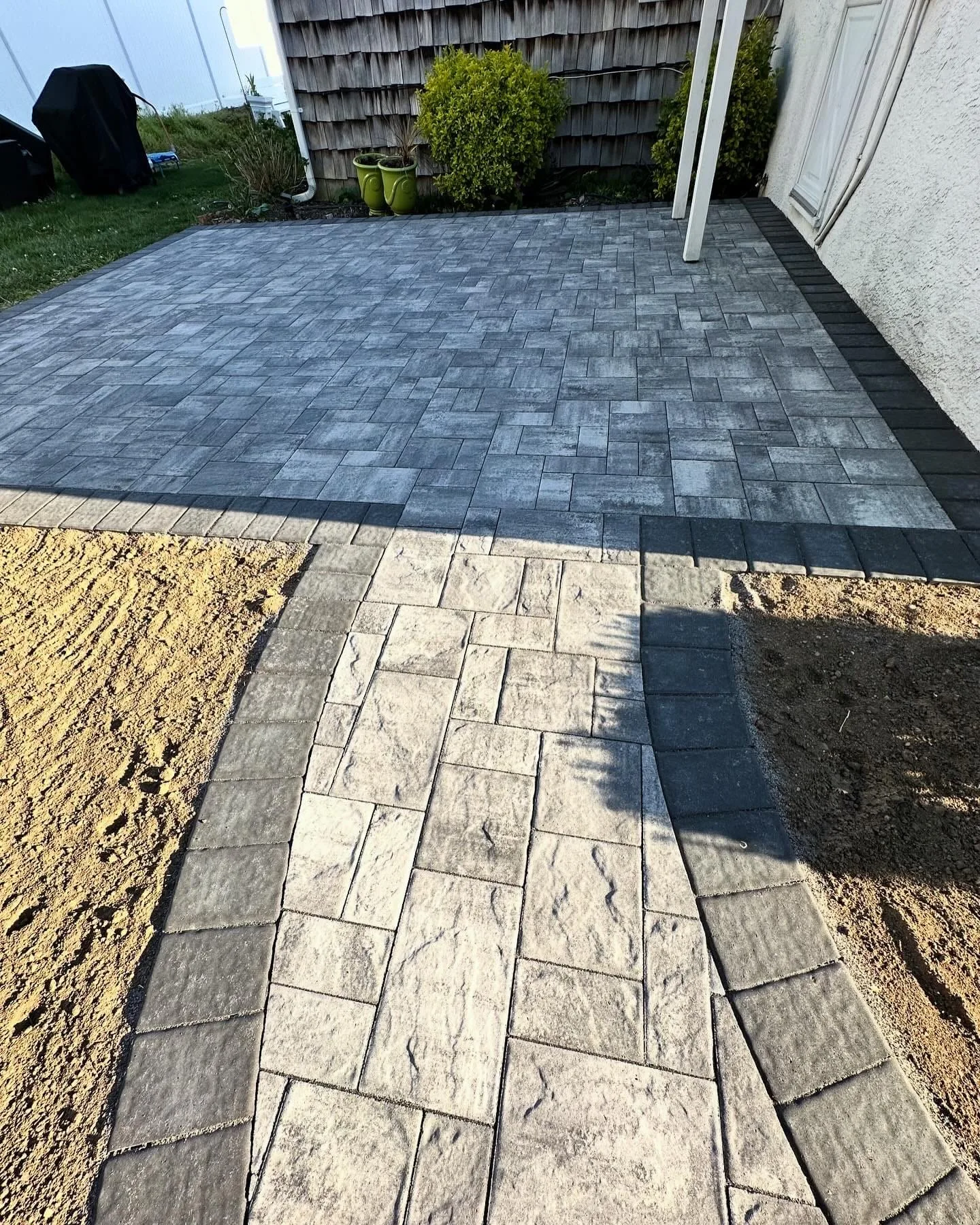 Custom paver patio in Dix Hills, Long Island