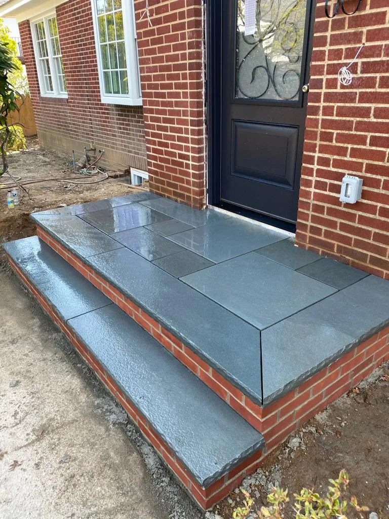 Masonry stoop in Garden City, Long Island