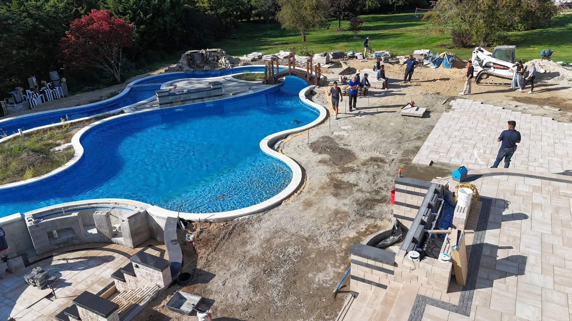 Pool Drainage in Hempstead, NY - Brothers Paving & Masonry